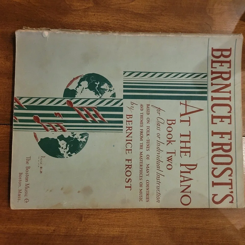 BERNICE FROST'S: Beginning at the Piano a Preparatory Folk Tunes Vintage